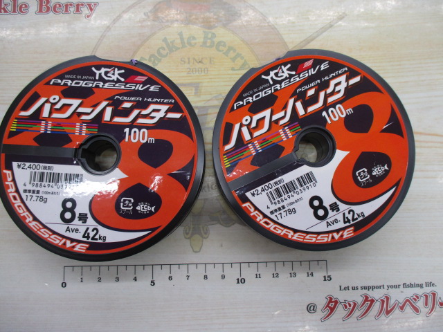【ｾｯﾄ商品】ﾊﾟﾜｰﾊﾝﾀｰ 8号 100m 2連