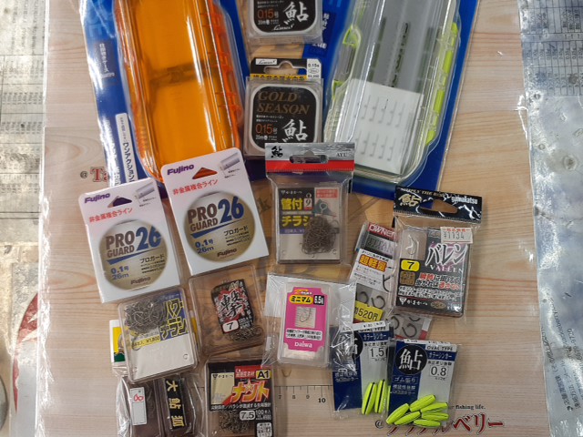 【ｾｯﾄ商品】鮎針､鼻ｶﾝ､鮎ﾗｲﾝ+鮎ｹｰｽｾｯﾄA