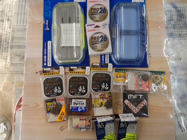 【ｾｯﾄ商品】鮎針､鼻ｶﾝ､鮎ﾗｲﾝ+鮎ｹｰｽｾｯﾄA 