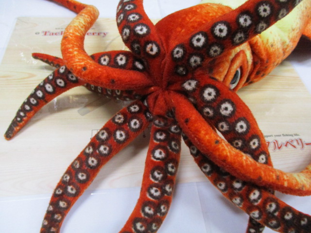 ★希少★あわび本舗のｲｶ型のｸｯｼｮﾝ