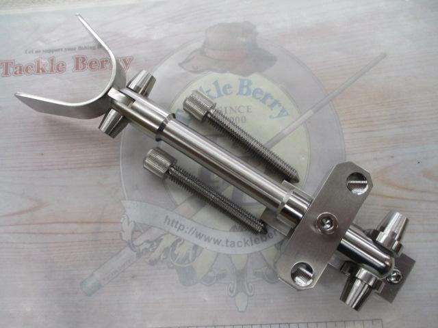 64ﾁﾀﾝ製ｸｴ用ｼﾝｸﾞﾙｼｬﾌﾄ竿受け