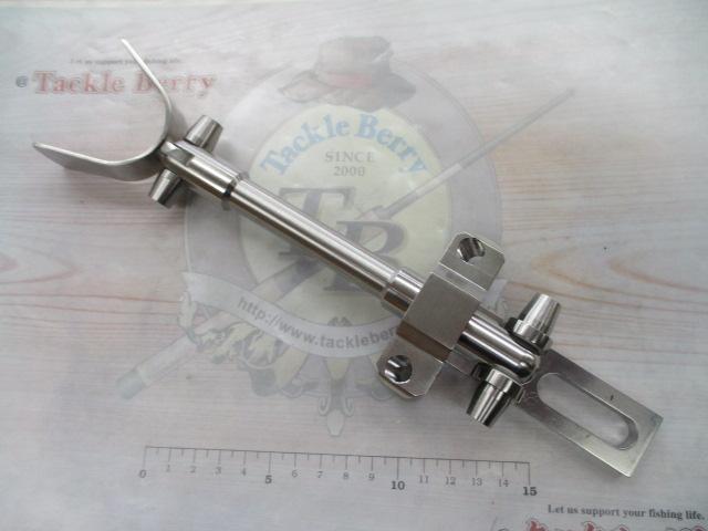 64ﾁﾀﾝ製ｸｴ用ｼﾝｸﾞﾙｼｬﾌﾄ竿受け