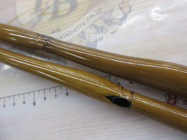 【ｾｯﾄ商品】ﾗｯｷｮｳ竹の竿掛と玉の柄ｾｯﾄ