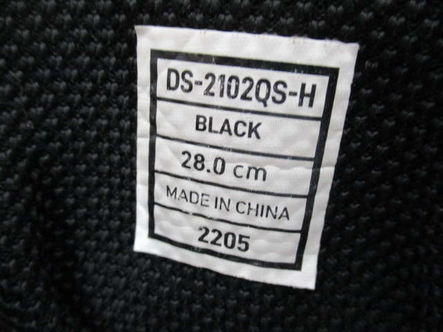 フィッシングシューズDS-2102QS(スパイク)ブラック28.0