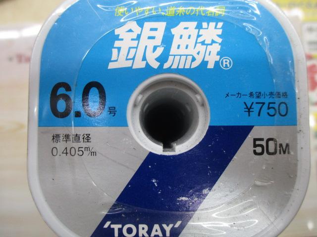 銀鱗6.0号50M16巻