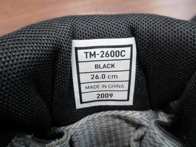 ﾄｰﾅﾒﾝﾄﾌｨｯｼﾝｸﾞｼｭｰｽﾞTM-2600C#ﾌﾞﾗｯｸ26.0