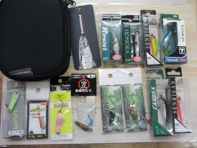 【セット商品】【新品】渓流ワレット、ルアーセット