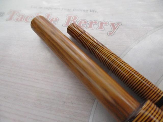 鳳竿受紋付らっきょう竹口巻全籐1本半