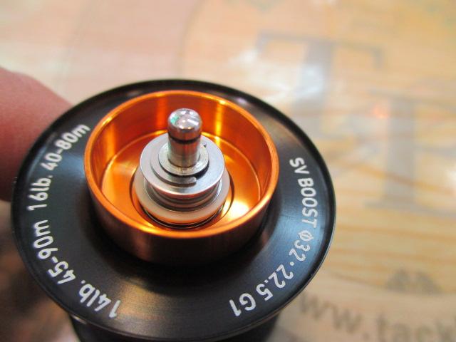 SVブーストφ32・22.5 16lb-80mスプール G1ブラック