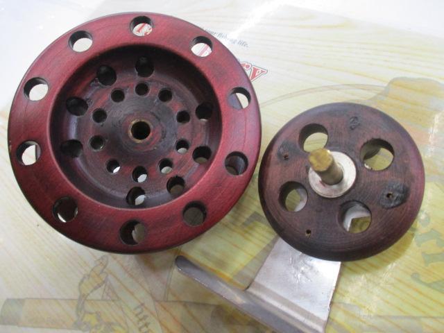 重利作木製ケヤキ87mmインスプールリール 重利作木製ケヤキ87mmインスプールリール 重利作木製ケヤキ87mmイン