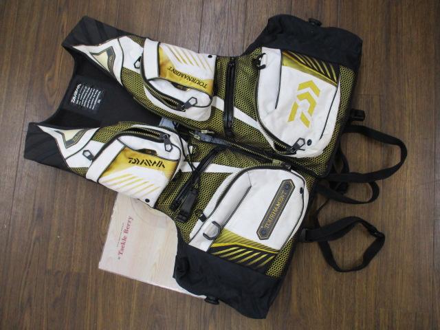 トーナメントフローティングベストDF-3007Tライトグレー2XL